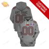 Red San Francisco 49ers Custom Name and Number Hoodie Jersey