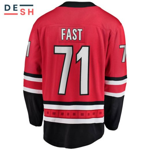 Jesper Fast Carolina Hurricanes NHL Fanatics Breakaway Home Jersey