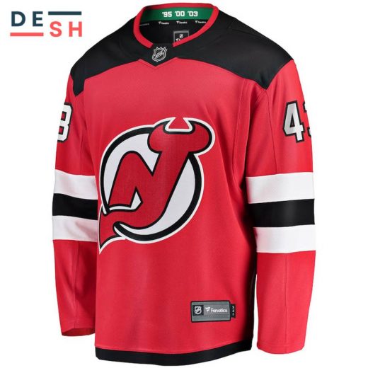 woo image2F2024 09 262FLuke Hughes New Jersey Devils NHL Fanatics Breakaway Home Jersey 3