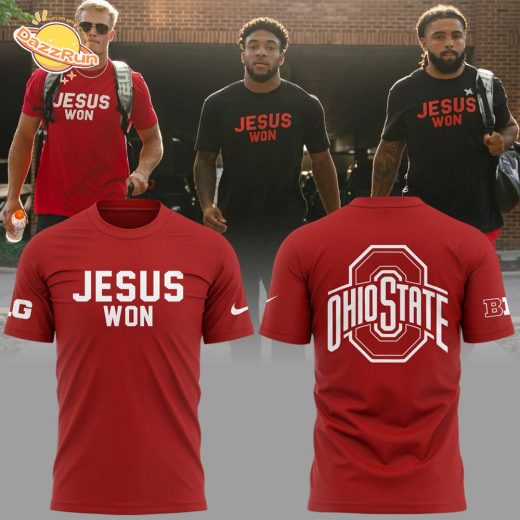 2024 Limited Edition Jesus Won Red Ohio State T-Shirt