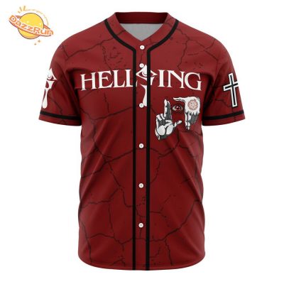 Alucard Eyes V2 Hellsing Anime Baseball Jersey – 3D Printed