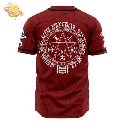 Alucard Eyes V2 Hellsing Anime Baseball Jersey – 3D Printed