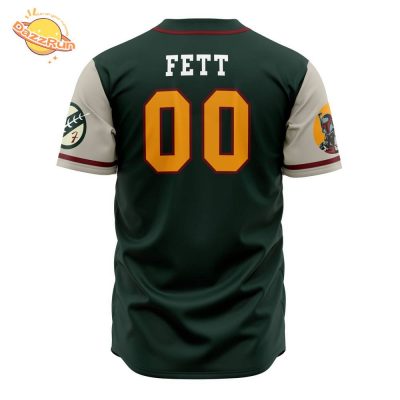 Boba Fett Mandalorian Star Wars Anime Baseball Jersey – 3D Printed