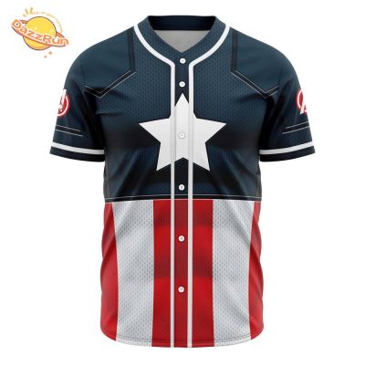 Captain America Marvel Anime Baseball Jersey – 3D Printed