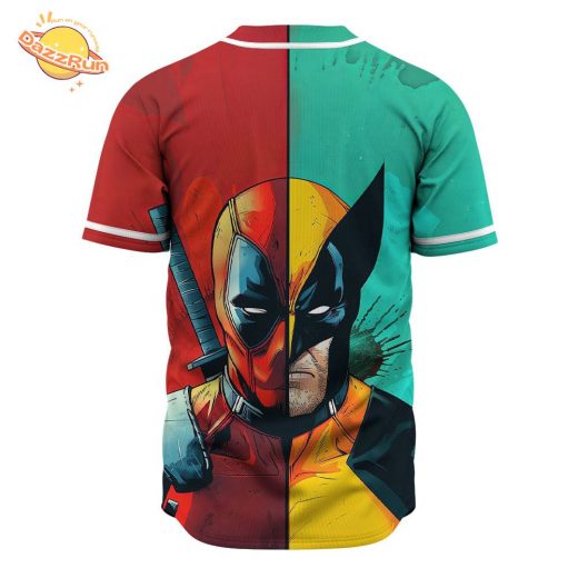 Deadpool and Wolverine Marvel Baseball Jersey