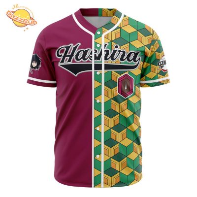 Hashira Giyu Tomioka Demon Slayer Anime Baseball Jersey – 3D Printed