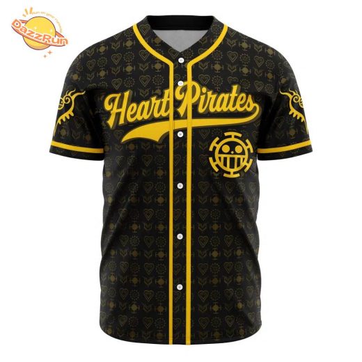 Heart Pirates Law One Piece Anime Baseball Jersey – 3D Printed