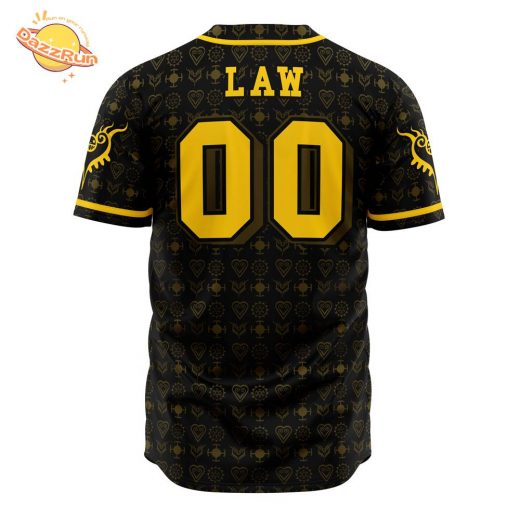 Heart Pirates Law One Piece Anime Baseball Jersey – 3D Printed