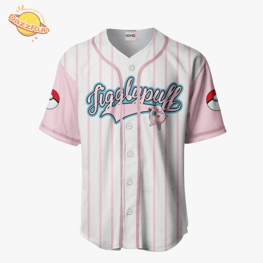 Jigglypuff Pokémon Anime Baseball Jersey