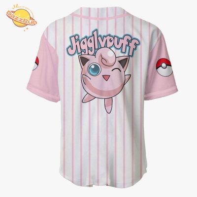 Jigglypuff Pokémon Anime Baseball Jersey