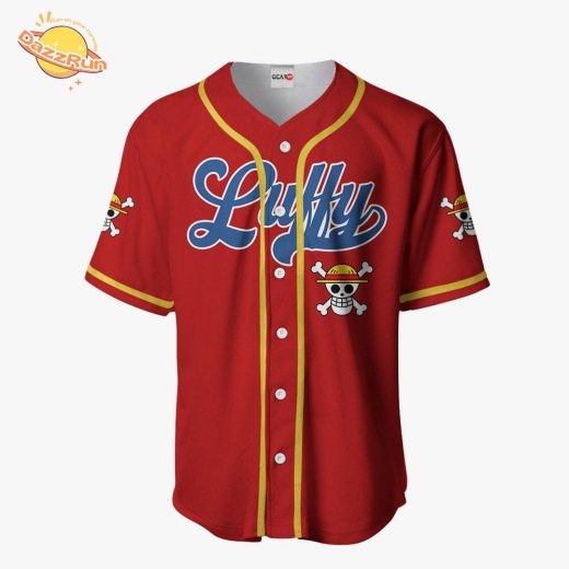 Monkey D. Luffy Symbol One Piece Anime Baseball Jersey