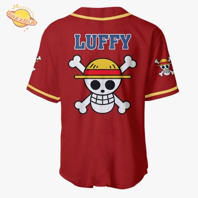 Monkey D. Luffy Symbol One Piece Anime Baseball Jersey