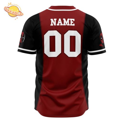 Personalized Deadpool Marvel Anime Baseball Jersey – 3D Printed