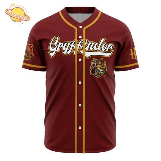 Personalized Gryffindor House Harry Potter Anime Baseball Jersey – 3D Printed