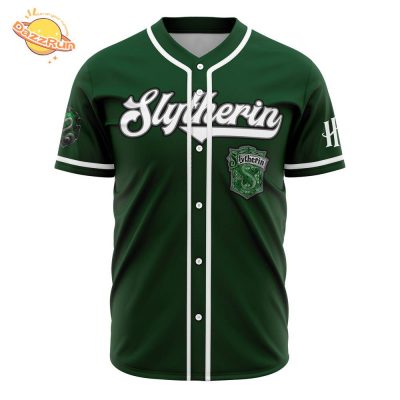 Personalized Slytherin House Harry Potter Anime Baseball Jersey – 3D Printed