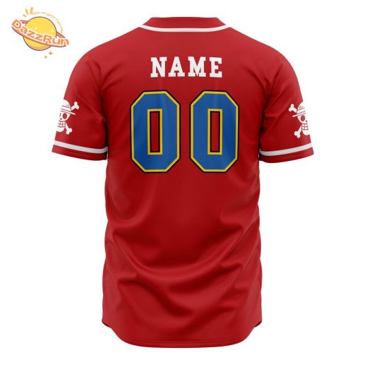 Personalized Straw Hats One Piece Anime Baseball Jersey – 3D Printed