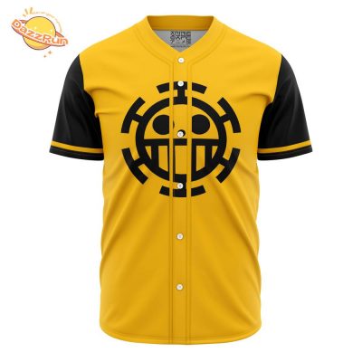 Personalized Trafalgar Law One Piece Anime Baseball Jersey – 3D Printed