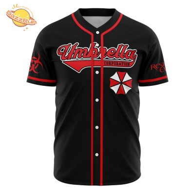 Personalized Umbrella Corp Resident Evil Anime Baseball Jersey – 3D Printed