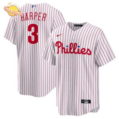 Philadelphia Phillies Custom White Home Jersey – 2024 Edition