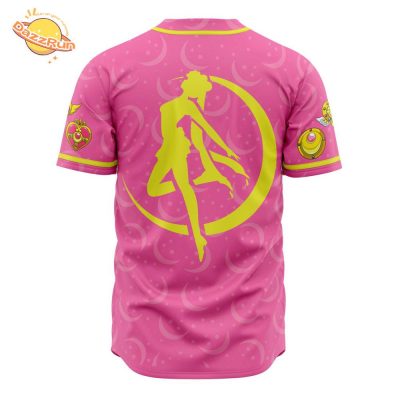 Pretty Guardian V1 Sailor Moon Anime Baseball Jersey – 3D Printed