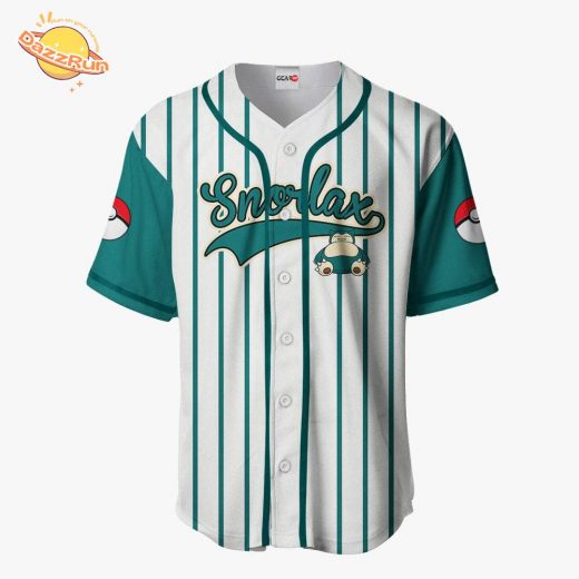 Snorlax Pokémon Otaku Cosplay Anime Baseball Jersey