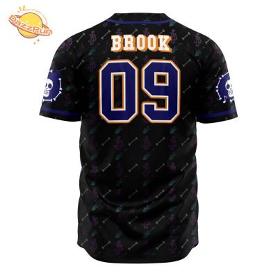 Straw Hats Brook One Piece Anime Baseball Jersey – 3D Printed