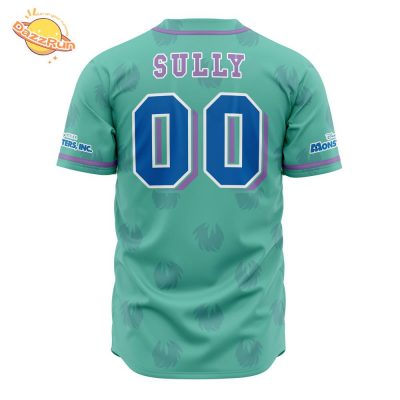 Sully Monsters Inc. V2 Disney Anime Baseball Jersey – 3D Printed