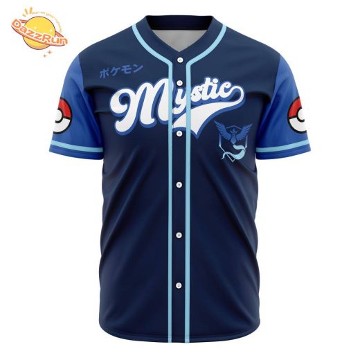 Team Mystic Pokémon Anime Baseball Jersey – 3D Printed