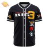 Personalized Straw Hats One Piece Anime Baseball Jersey – 3D Printed