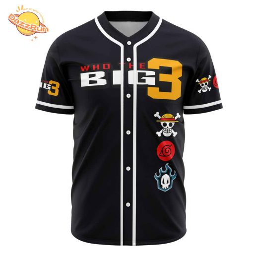 Who The Big 3 V1 Anime Baseball Jersey – 3D Printed