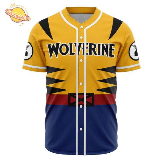 Wolverine Marvel Anime Baseball Jersey – 3D Printed