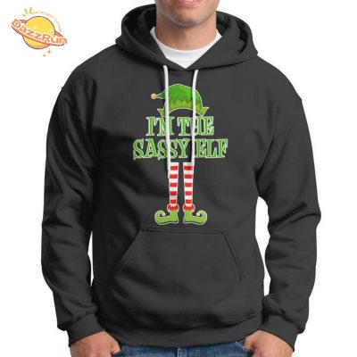 Sassy Elf Family Matching Christmas Hoodie – I’m the Sassy Elf