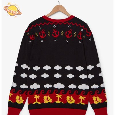 Bluey Bingo & Bluey Patterned Youth Holiday Sweater