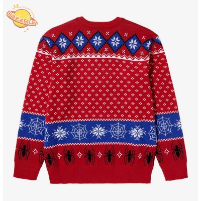 Christmas Sweater Reindeer Snowflakes Knitted Ugly Crew Neck Pullover