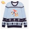 Bluey Bingo & Bluey Patterned Youth Holiday Sweater