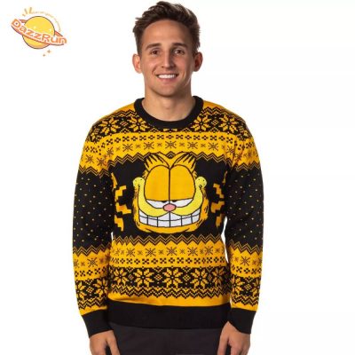 Garfield Cat Ugly Christmas Sweater for Men