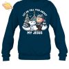 Snoopy Christmas Begins With Christ M128 Sweatshirt