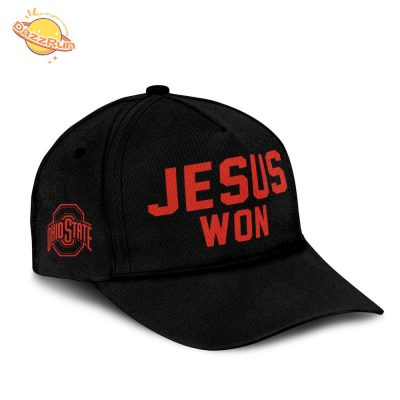 Limited Edition Jesus Won Black Ohio State Cap 2024