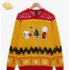 Peanuts Holiday Sweater with Charlie Brown, Snoopy, and Woodstock