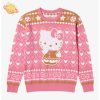 Christmas Sweater Reindeer Snowflakes Knitted Ugly Crew Neck Pullover