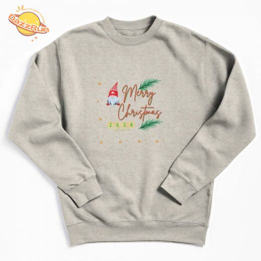 Merry Christmas Happy New Year 2024 Pullover Sweatshirt