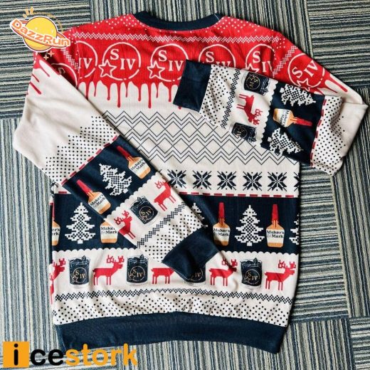 Maker’s Mark Ugly Christmas Sweater – Festive Whiskey Theme