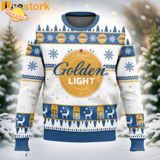 Michelob Golden Light Ugly Christmas Sweater – Perfect for Beer Lovers