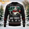 Santa Clause Golf Wonderland Funny Ugly Sweater – Lighthearted Holiday Fun