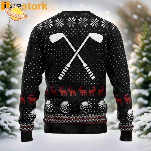 “Santa Claus Golf Sucks” Ugly Christmas Sweater – For Golf Lovers