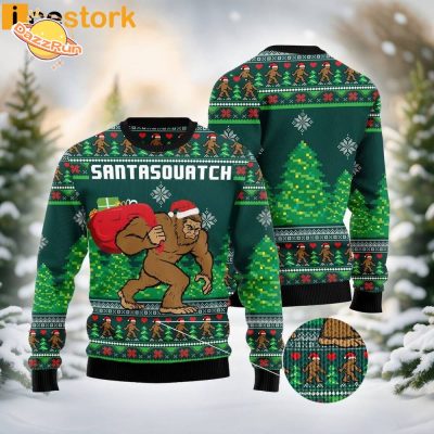 Santasquatch Bigfoot Ugly Sweater – Embrace the Festive Spirit