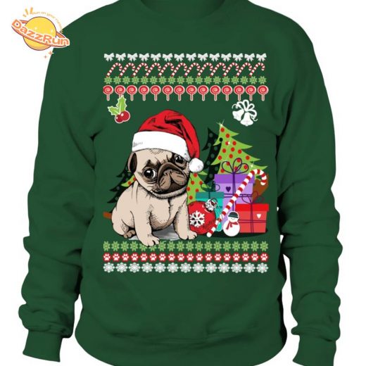 Unisex Christmas Pug Sweatshirt