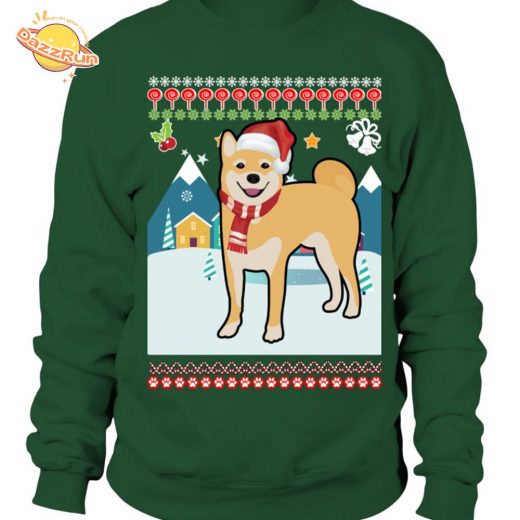 Unisex Xmas Shiba Inu Sweatshirt