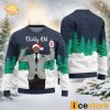 Funny Demure Mindful Raccoon Ugly Christmas Black Sweater