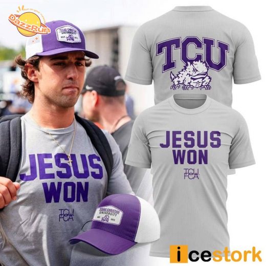 Football 2024 Jesus Won Graphic Tee